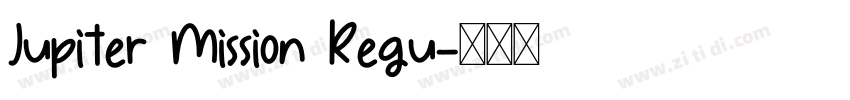 Jupiter Mission Regu字体转换